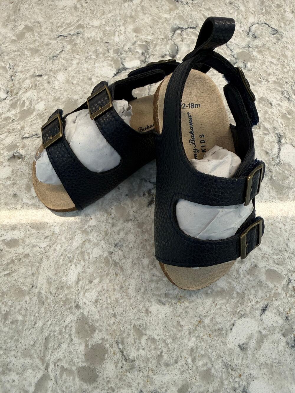 New Tommy Bahama Infant Sandals Navy Blue Size 12-18mos
